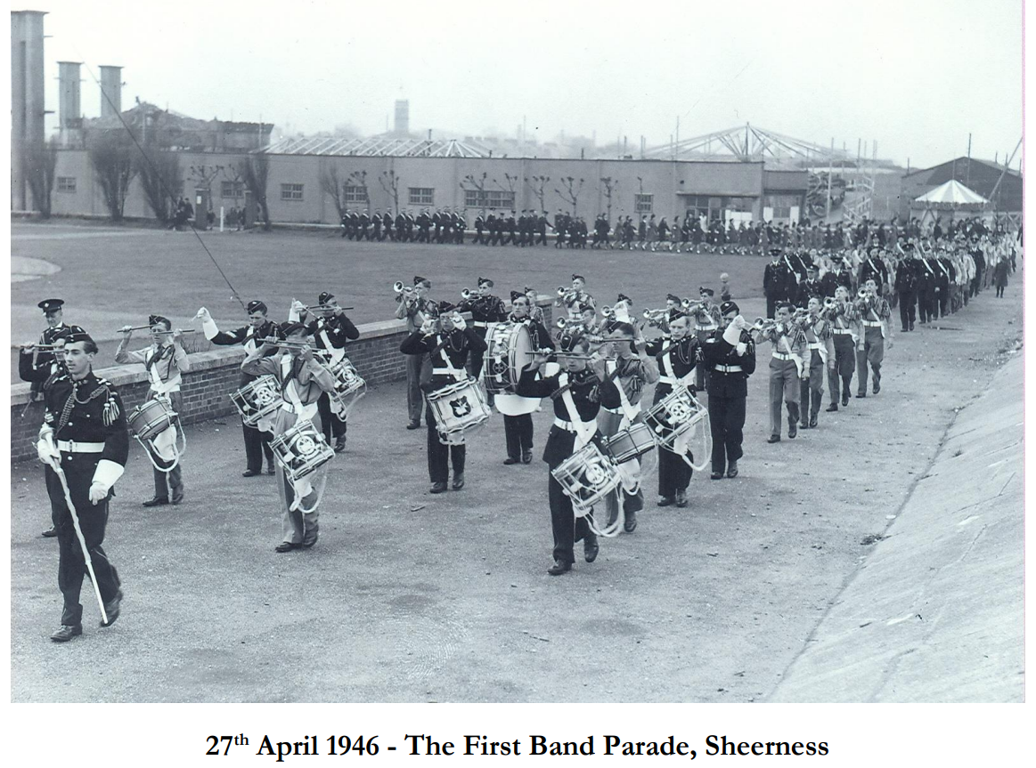 1940s photo - 27th April 1946 the first band parade